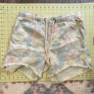 Aerie Distressed Floral Women's Shorts - Pastel Hues